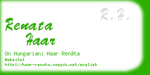 renata haar business card